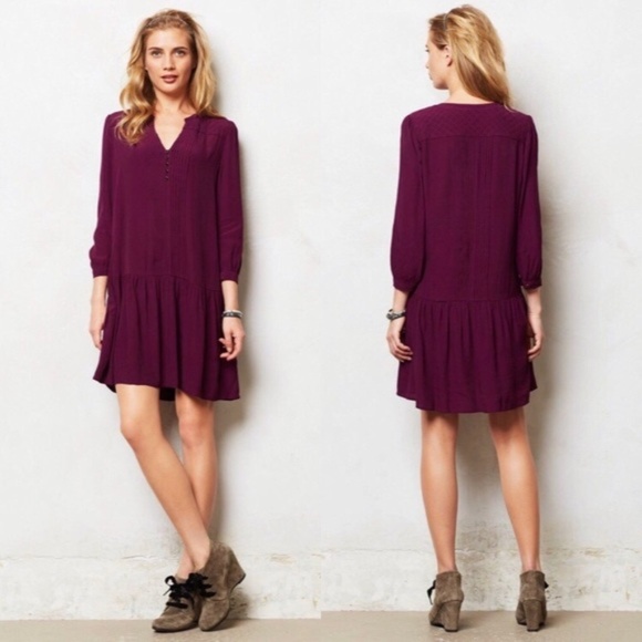 Anthropologie Dresses & Skirts - ANTHROPOLOGIE Galina Pintuck Tunic Dress {M23}